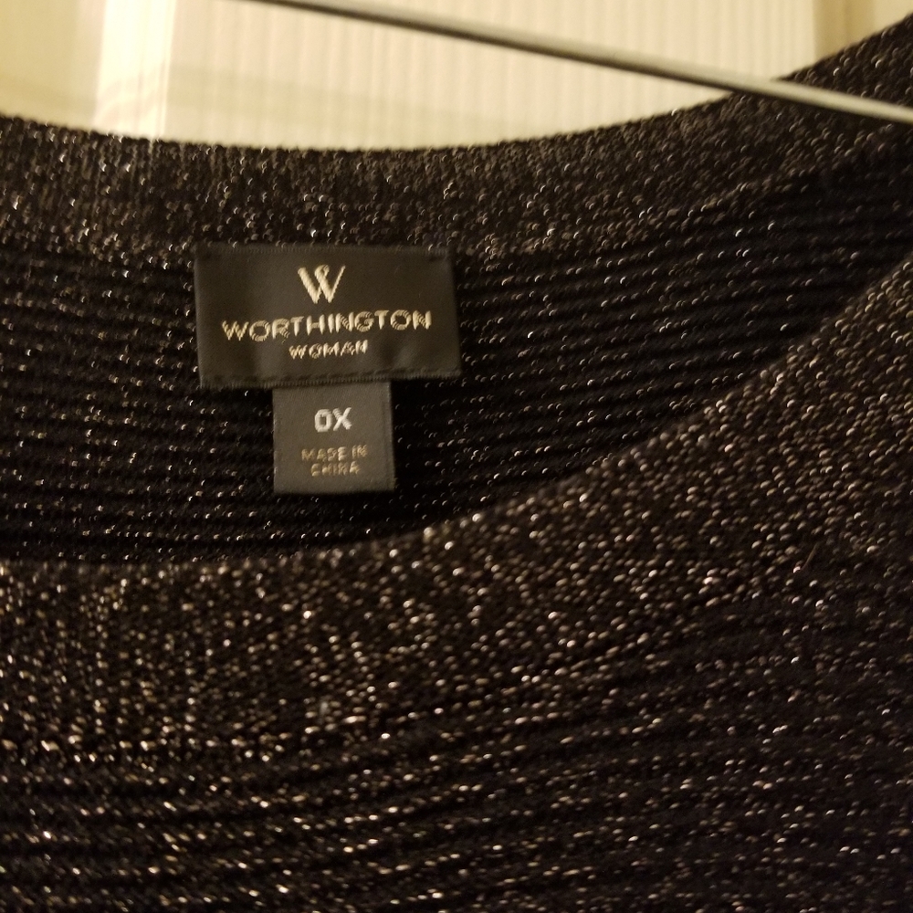 Women's Worthington blouse Size OX asymetrical